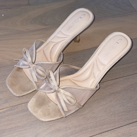 Chinese Laundry Mesh Kitten Heel Slide Sandal - Picture 5 of 6